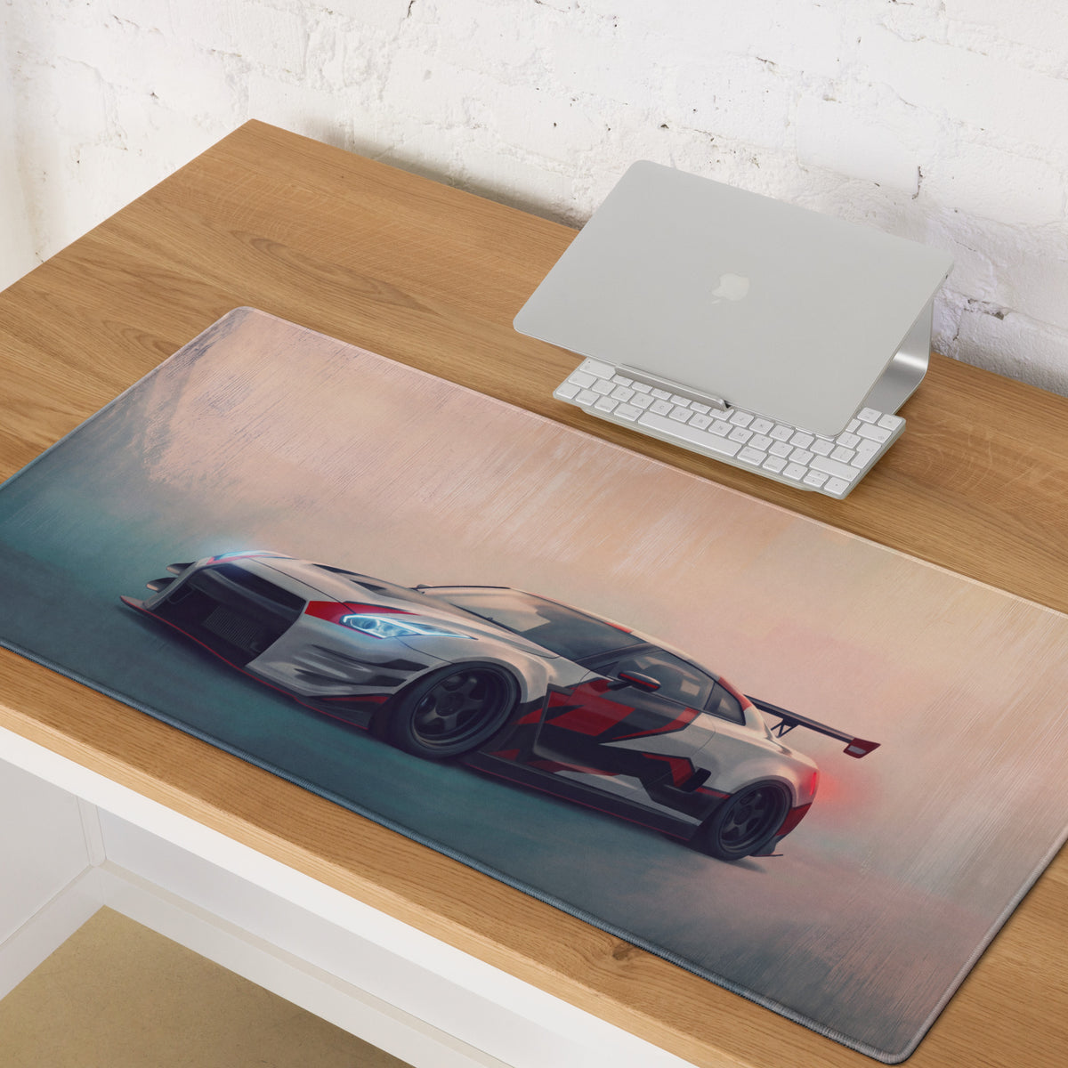 Nissan GT-R Inspired Nismo Camo Livery Desk Mat – Low-Friction Cloth Setup Mousepad