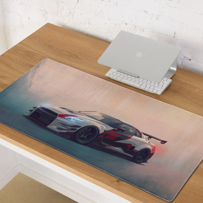 Nissan GT-R Inspired Nismo Camo Livery Desk Mat – Low-Friction Cloth Setup Mousepad
