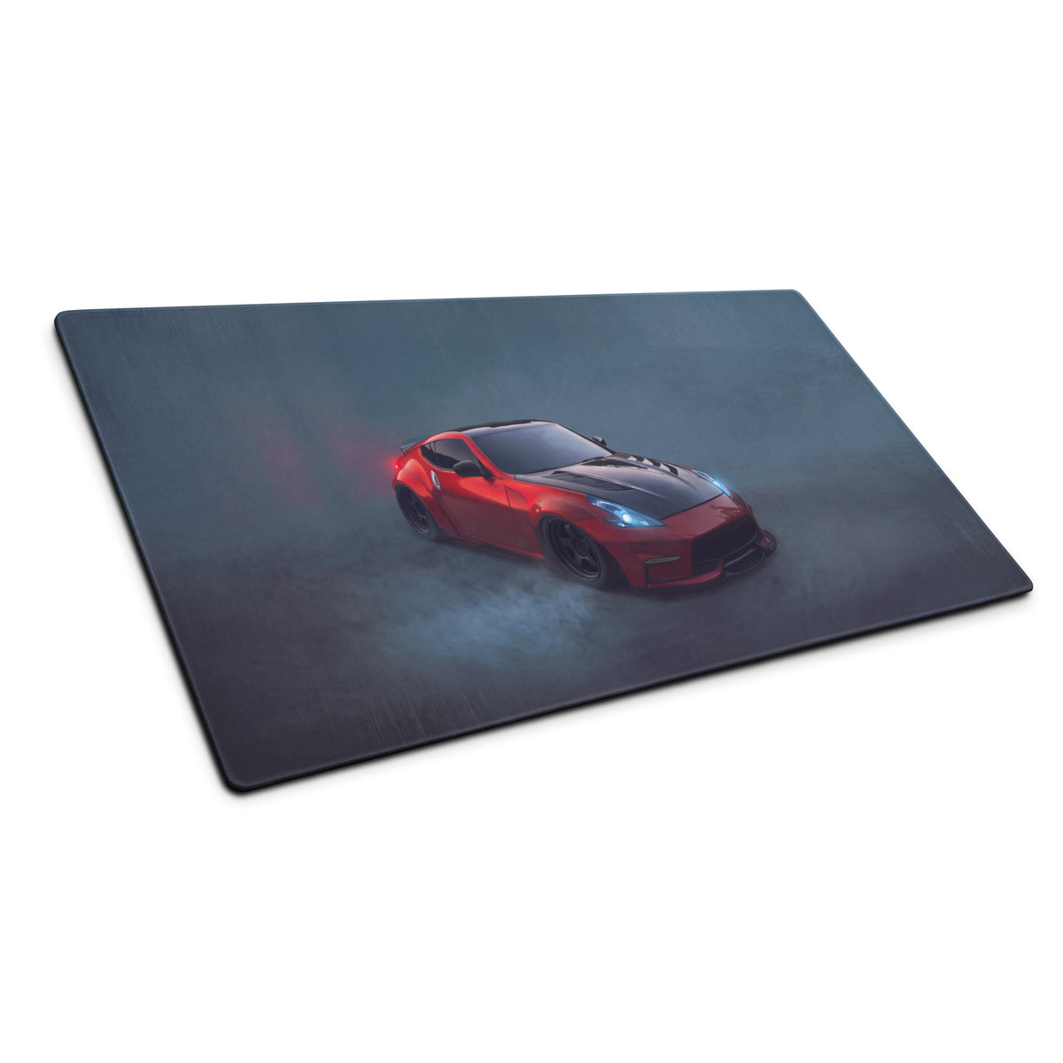 Nissan 370Z Inspired Solid Red Widebody Desk Pad – Extended Non-Slip PC Mouse Mat