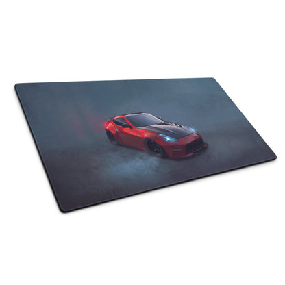 Nissan 370Z Inspired Solid Red Widebody Desk Pad – Extended Non-Slip PC Mouse Mat