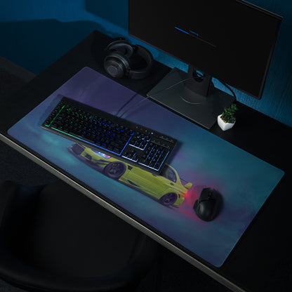 Mitsubishi Lancer Evolution Inspired Acid Green Evo IX Desk Mat – High-Precision XL Gaming Mousepad