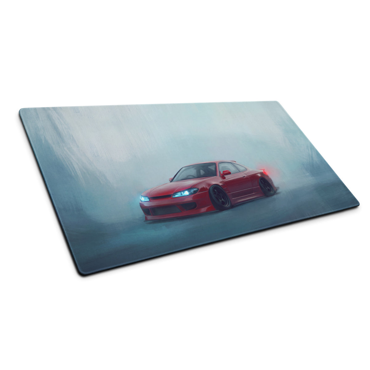 Nissan Silvia Inspired Crimson S15 Spec-R Desk Pad – Ultra-Glide Stitched Edge Gaming Mouse Mat