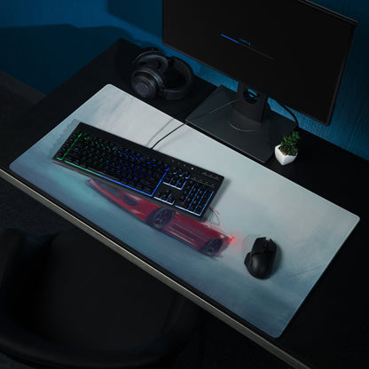 Nissan Silvia Inspired Crimson S15 Spec-R Desk Pad – Ultra-Glide Stitched Edge Gaming Mouse Mat
