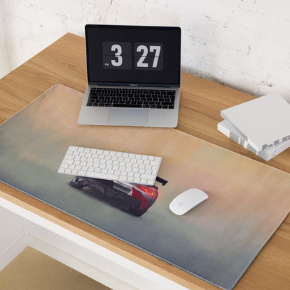 Toyota GR Supra Inspired GT4 Camo Rear Desk Mat – Low-Friction Cloth Setup Mousepad