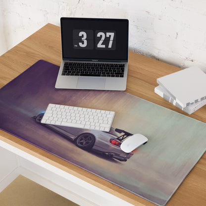 Honda S2000 Inspired Sebring Silver Track Wing Desk Mat – High-Precision XL Gaming Mousepad