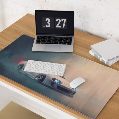 Toyota Supra Inspired Super White MK4 Desk Pad – Extended Non-Slip PC Mouse Mat