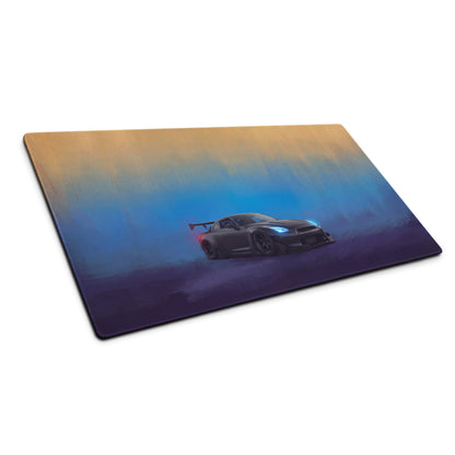 Nissan GT-R Inspired Stealth Black Widebody Desk Mat – High-Precision XL Gaming Mousepad