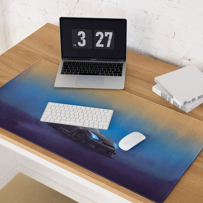 Nissan GT-R Inspired Stealth Black Widebody Desk Mat – High-Precision XL Gaming Mousepad