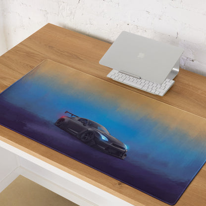 Nissan GT-R Inspired Stealth Black Widebody Desk Mat – High-Precision XL Gaming Mousepad