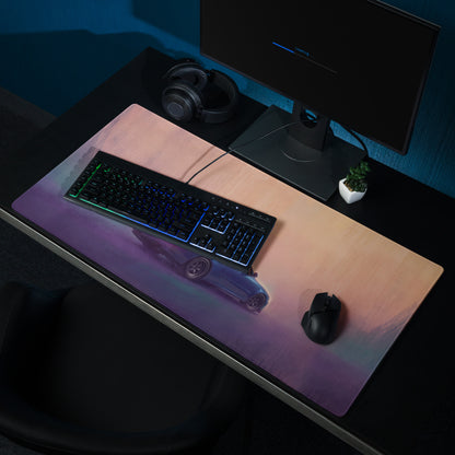 Nissan Skyline Inspired Bayside Blue R34 GT-R Rear Desk Pad – Extended Non-Slip PC Mouse Mat