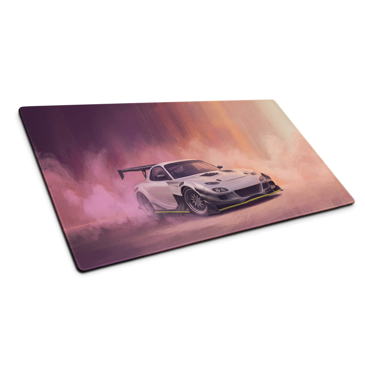 Mazda RX-7 Inspired Chaste White RE Amemiya Desk Mat – High-Precision XL Gaming Mousepad