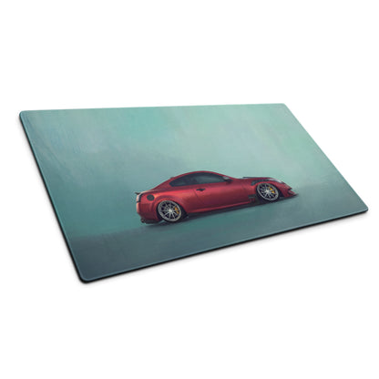 Infiniti G37 Inspired Crimson Metallic Coupe Desk Pad – Extended Non-Slip PC Mouse Mat