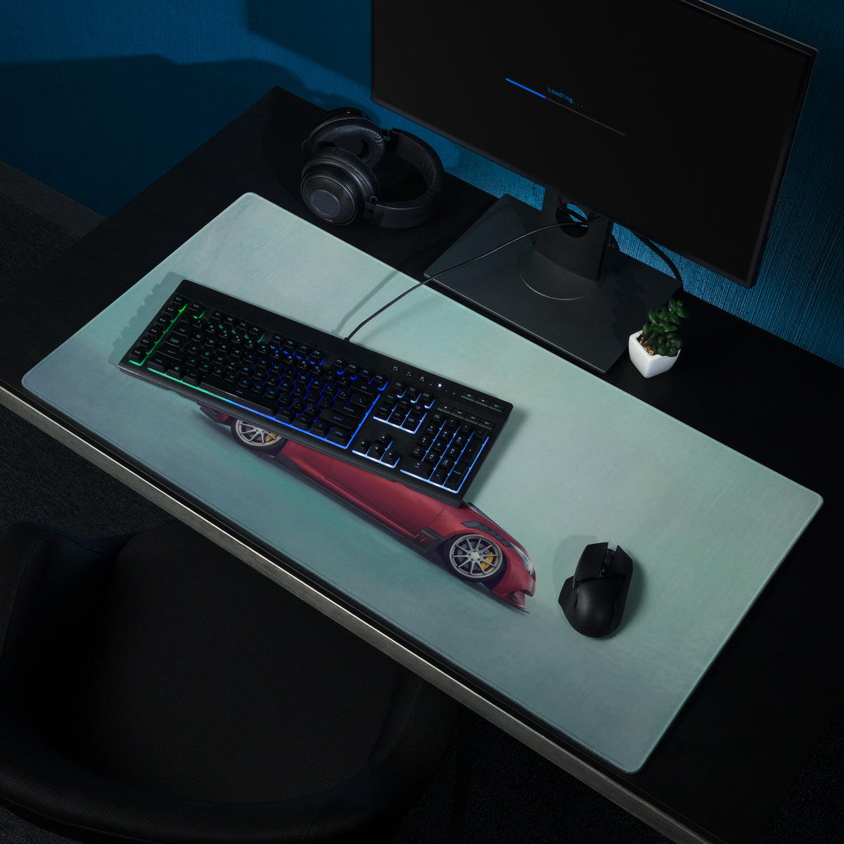 Infiniti G37 Inspired Crimson Metallic Coupe Desk Pad – Extended Non-Slip PC Mouse Mat