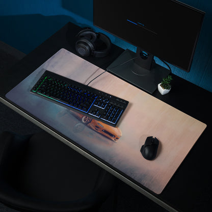 Mazda RX-7 Inspired Competition Orange FD Desk Pad – Ultra-Glide Stitched Edge Gaming Mouse Mat