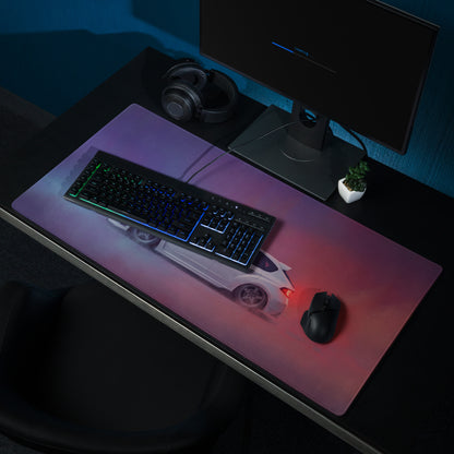 Subaru Impreza WRX STI Inspired Aspen White Hatch Desk Pad – Extended Non-Slip PC Mouse Mat