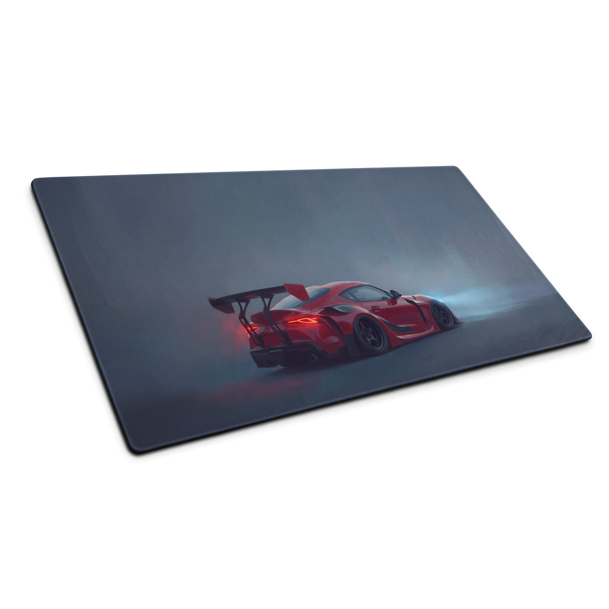 Toyota GR Supra Inspired Renaissance Red GT Wing Desk Mat – High-Precision XL Gaming Mousepad