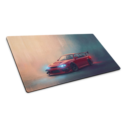 Nissan Silvia Inspired Crimson S14 Kouki Aero Desk Mat – High-Precision XL Gaming Mousepad