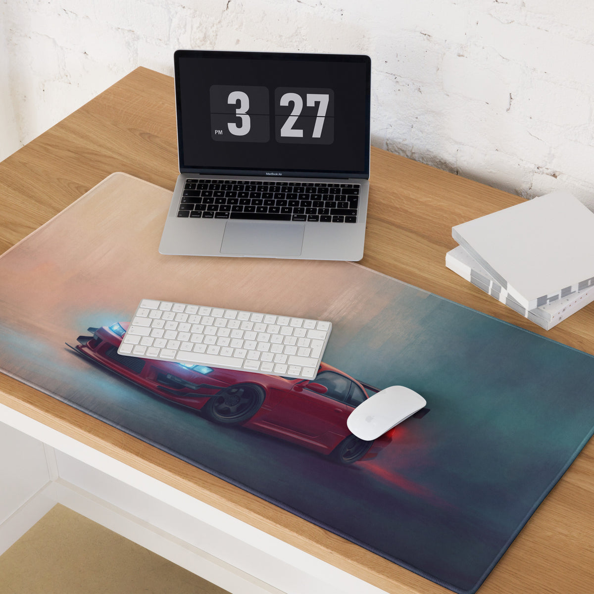 Nissan Silvia Inspired Crimson S14 Kouki Aero Desk Mat – High-Precision XL Gaming Mousepad