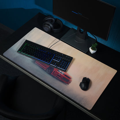 Nissan Skyline Inspired Active Red R34 GT-R Desk Pad – Ultra-Glide Stitched Edge Gaming Mouse Mat