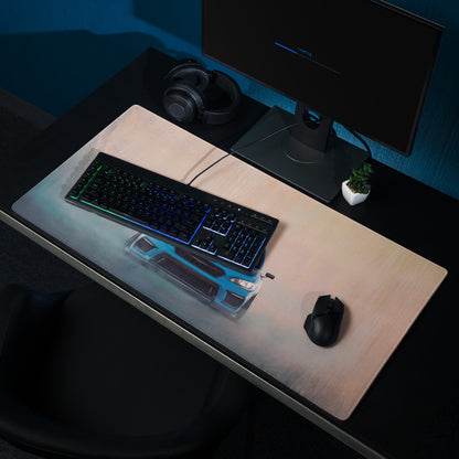 Subaru WRX STI Inspired Hyper Blue Stance Front Desk Pad – Extended Non-Slip PC Mouse Mat
