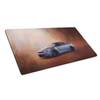 Nissan GT-R Inspired Nismo Stealth Gray Track Desk Mat – High-Precision XL Gaming Mousepad