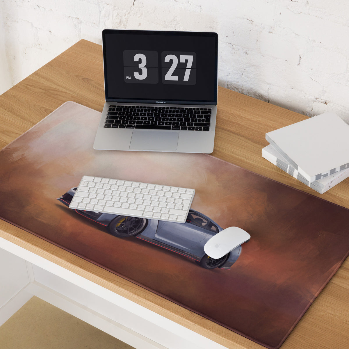 Nissan GT-R Inspired Nismo Stealth Gray Track Desk Mat – High-Precision XL Gaming Mousepad