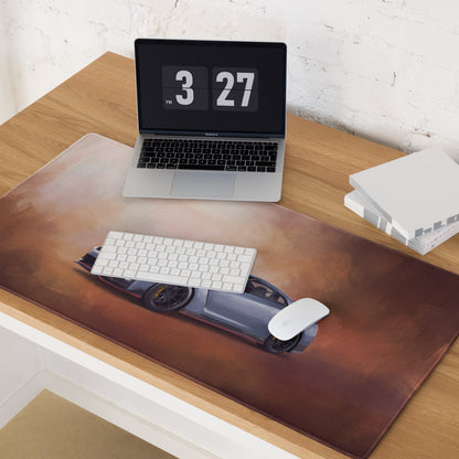 Nissan GT-R Inspired Nismo Stealth Gray Track Desk Mat – High-Precision XL Gaming Mousepad