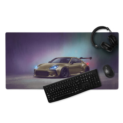 Toyota GR86 Inspired Desert Bronze Widebody Desk Mat – Low-Friction Cloth Setup Mousepad