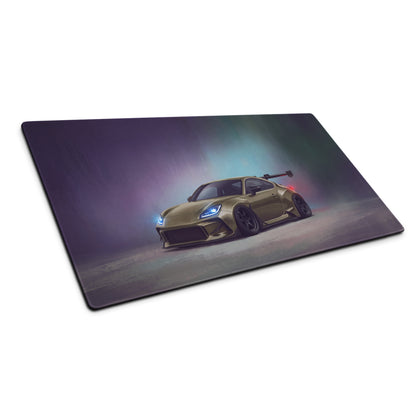 Toyota GR86 Inspired Desert Bronze Widebody Desk Mat – Low-Friction Cloth Setup Mousepad