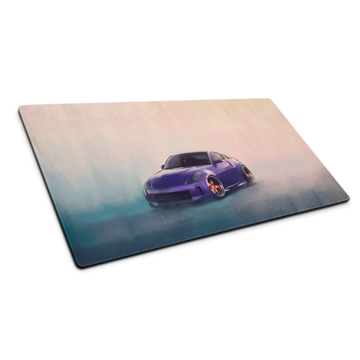 Nissan 350Z Inspired Deep Purple Stance Desk Mat – High-Precision XL Gaming Mousepad