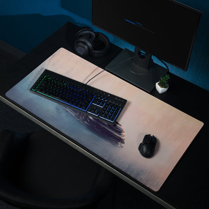 Subaru Impreza WRX STI Inspired Crystal Black Hatch Desk Pad – Ultra-Glide Stitched Edge Gaming Mouse Mat