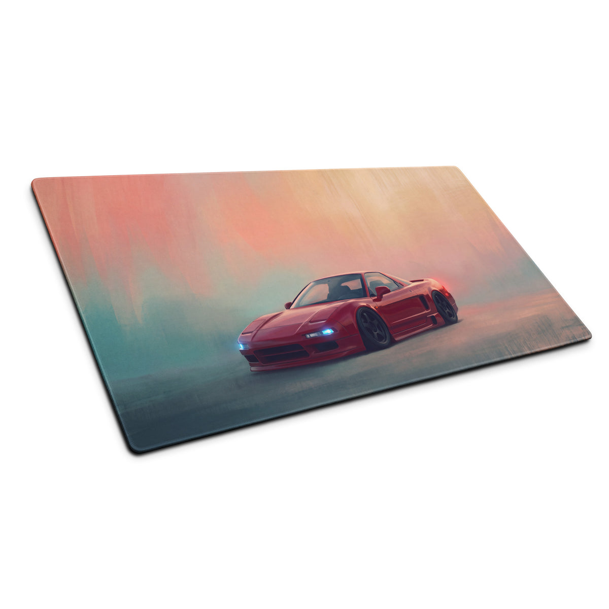 Honda NSX Inspired Formula Red Pop-Up NA1 Desk Mat – Low-Friction Cloth Setup Mousepad