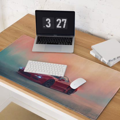 Honda NSX Inspired Formula Red Pop-Up NA1 Desk Mat – Low-Friction Cloth Setup Mousepad