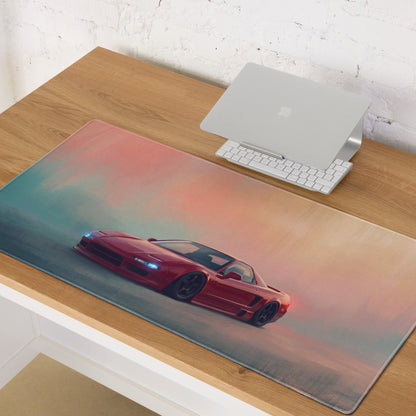 Honda NSX Inspired Formula Red Pop-Up NA1 Desk Mat – Low-Friction Cloth Setup Mousepad