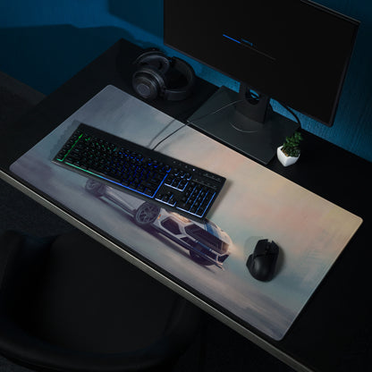 Ford Mustang Inspired Oxford White GTD Desk Mat – High-Precision XL Gaming Mousepad