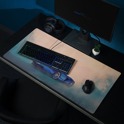 Dodge Viper Inspired GTS Blue Stripe Desk Mat – High-Precision XL Gaming Mousepad