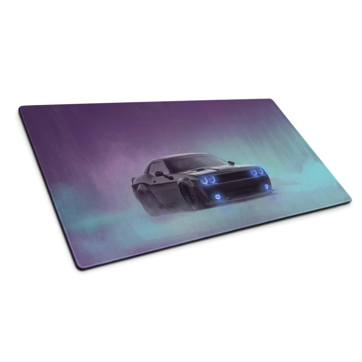 Dodge Challenger Inspired Midnight Hellcat Desk Pad – Extended Non-Slip PC Mouse Mat