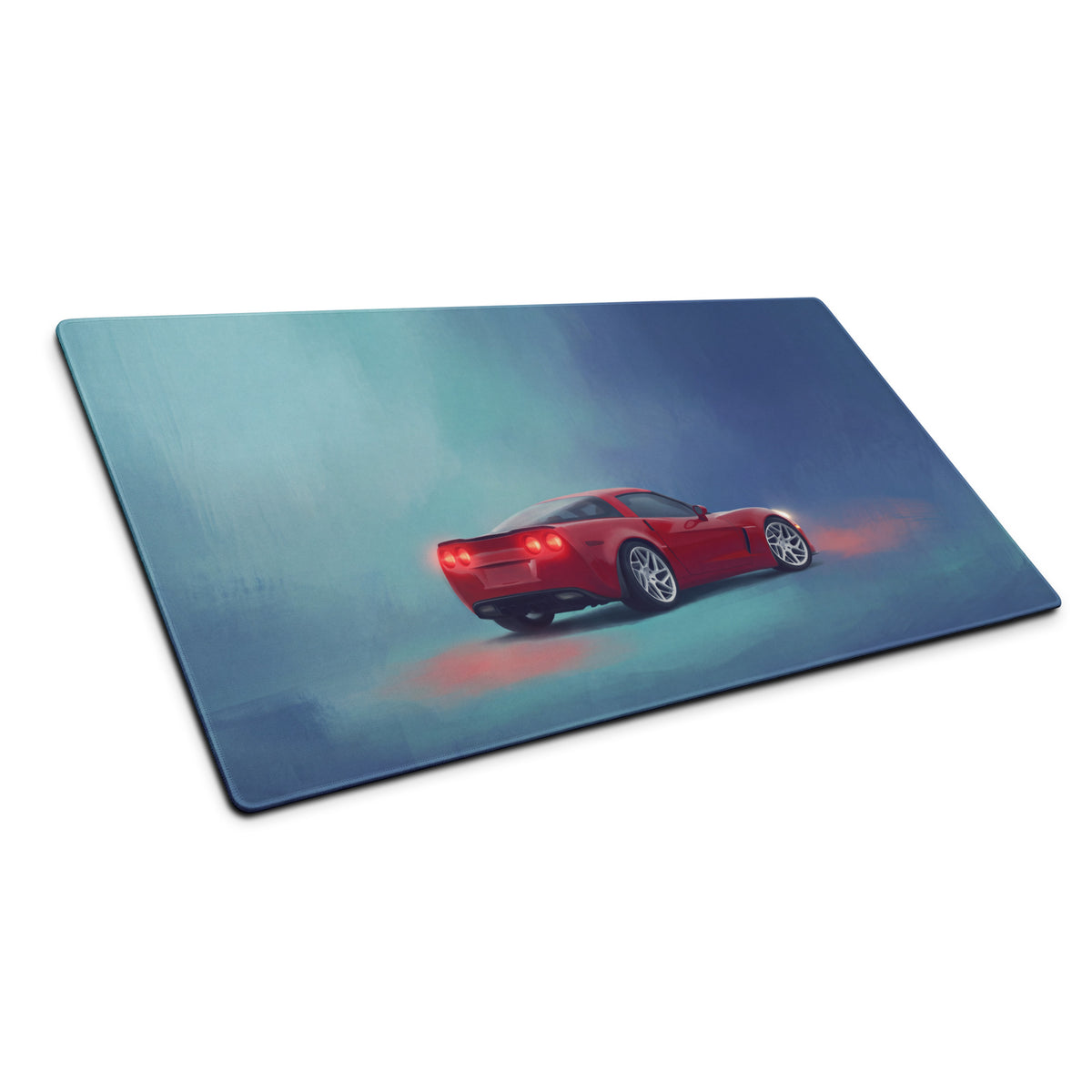Chevrolet Corvette C6 Inspired Crimson Z06 Desk Mat – Low-Friction Cloth Setup Mousepad