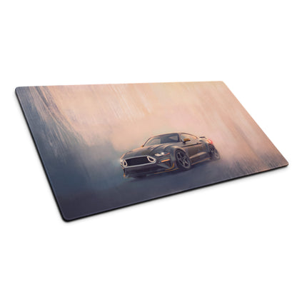 Ford Mustang Inspired Tactical Stealth RTR Desk Pad – Ultra-Glide Stitched Edge Gaming Mouse Mat