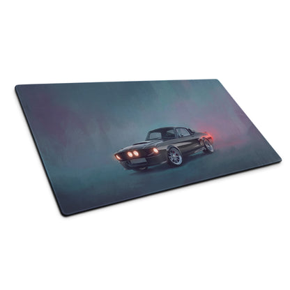 Ford Mustang Inspired Carbon Eleanor Desk Pad – Ultra-Glide Stitched Edge Gaming Mouse Mat