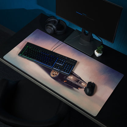Dodge Charger Inspired Midnight Gold Restomod Desk Mat – High-Precision XL Gaming Mousepad