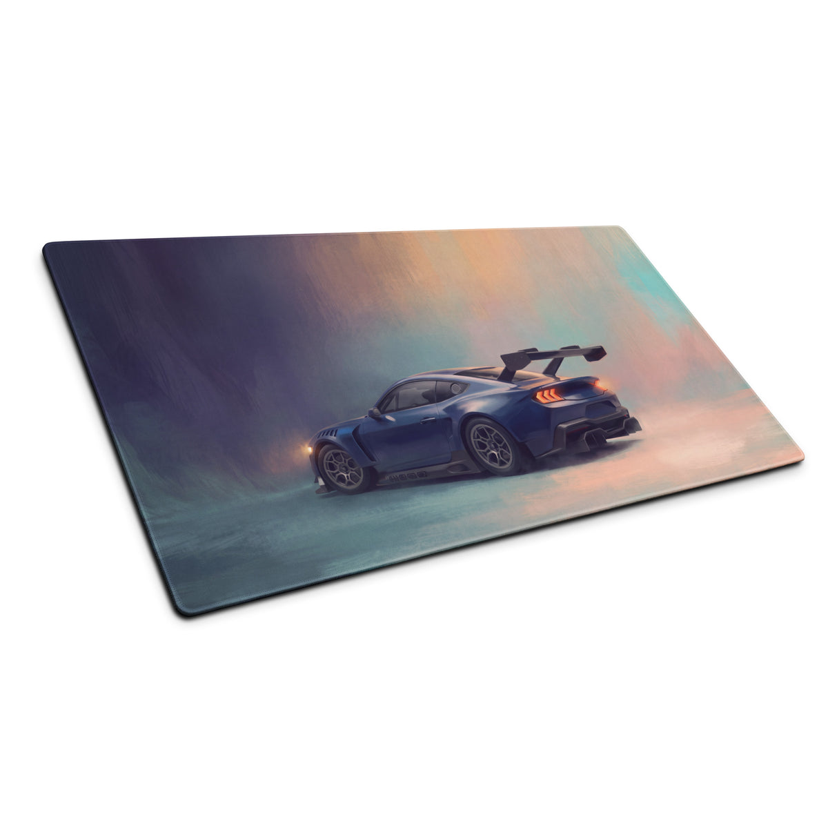 Ford Mustang Inspired Performance Blue GTD Wing Desk Mat – High-Precision XL Gaming Mousepad