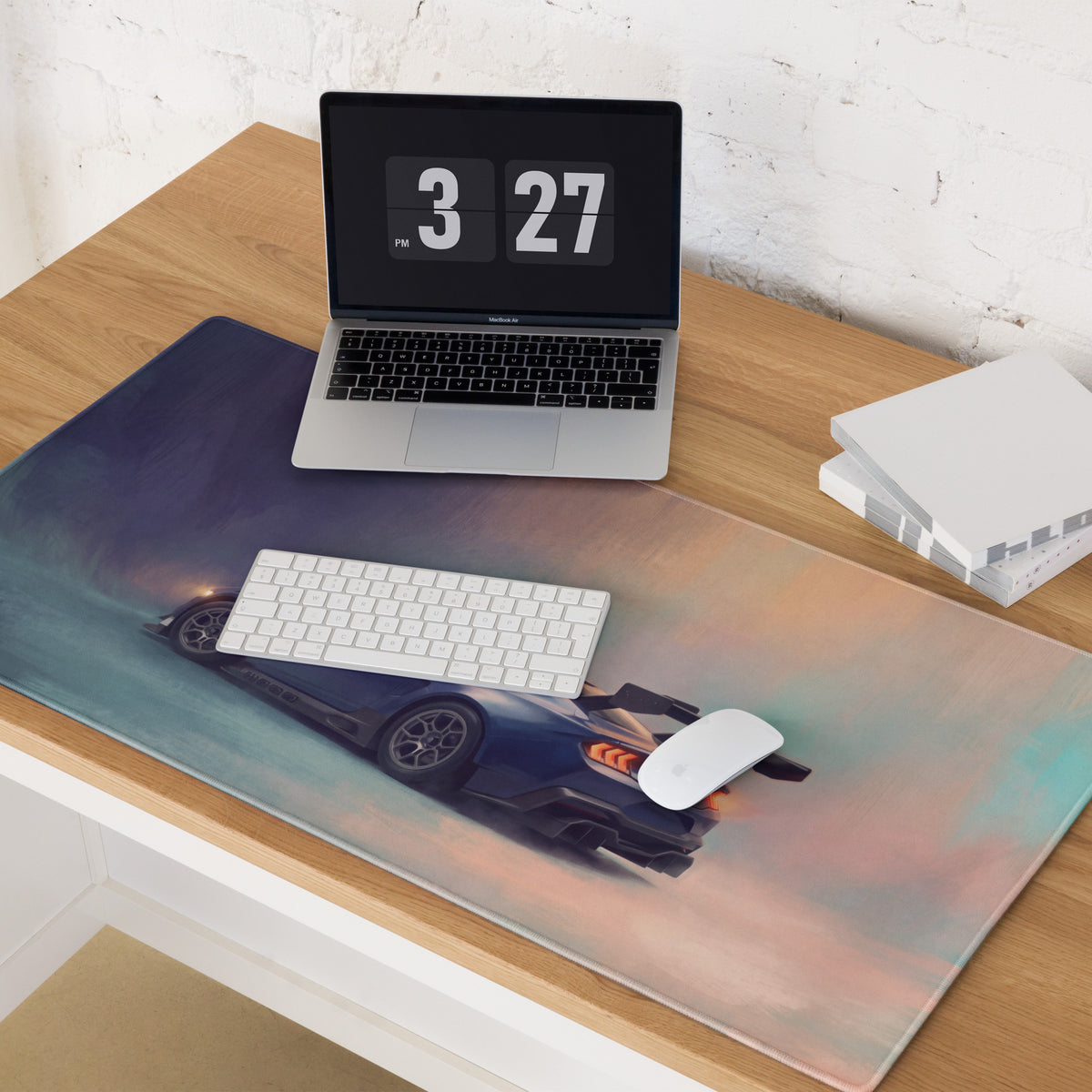 Ford Mustang Inspired Performance Blue GTD Wing Desk Mat – High-Precision XL Gaming Mousepad