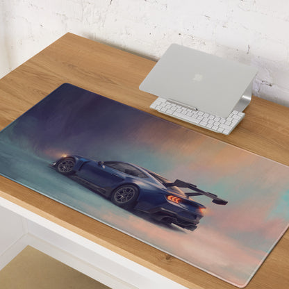 Ford Mustang Inspired Performance Blue GTD Wing Desk Mat – High-Precision XL Gaming Mousepad