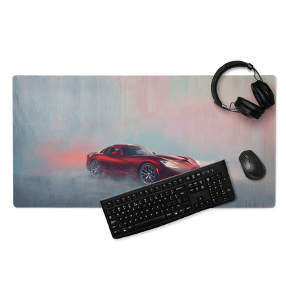 Dodge Viper Inspired Stryker Red Front Desk Mat – High-Precision XL Gaming Mousepad