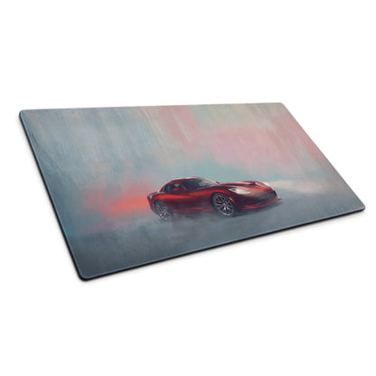 Dodge Viper Inspired Stryker Red Front Desk Mat – High-Precision XL Gaming Mousepad
