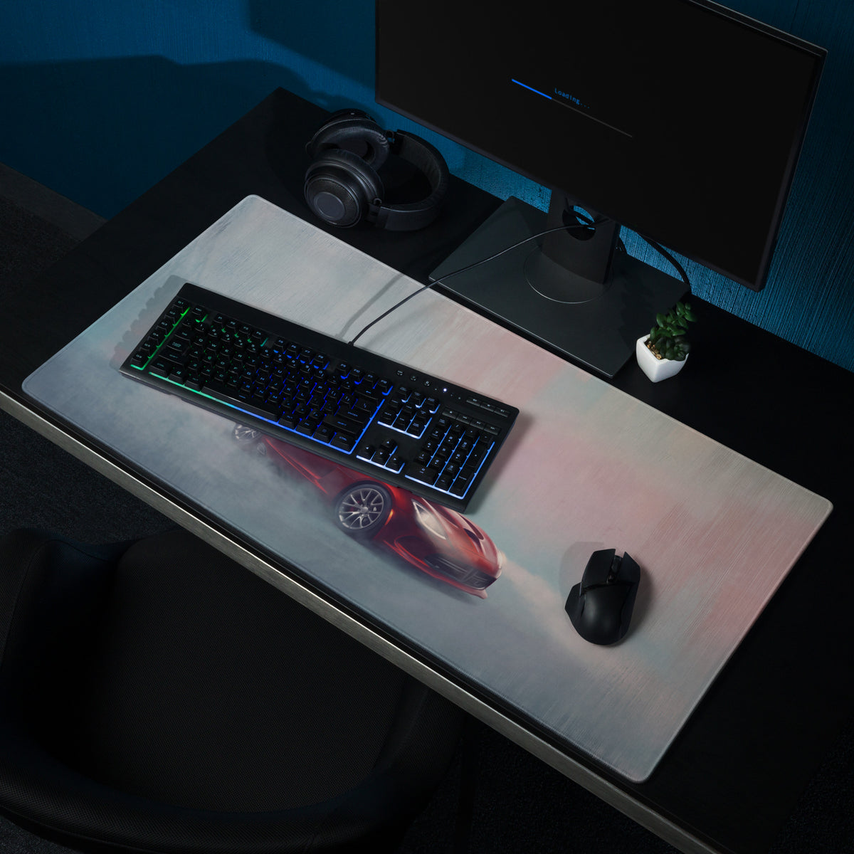 Dodge Viper Inspired Stryker Red Front Desk Mat – High-Precision XL Gaming Mousepad