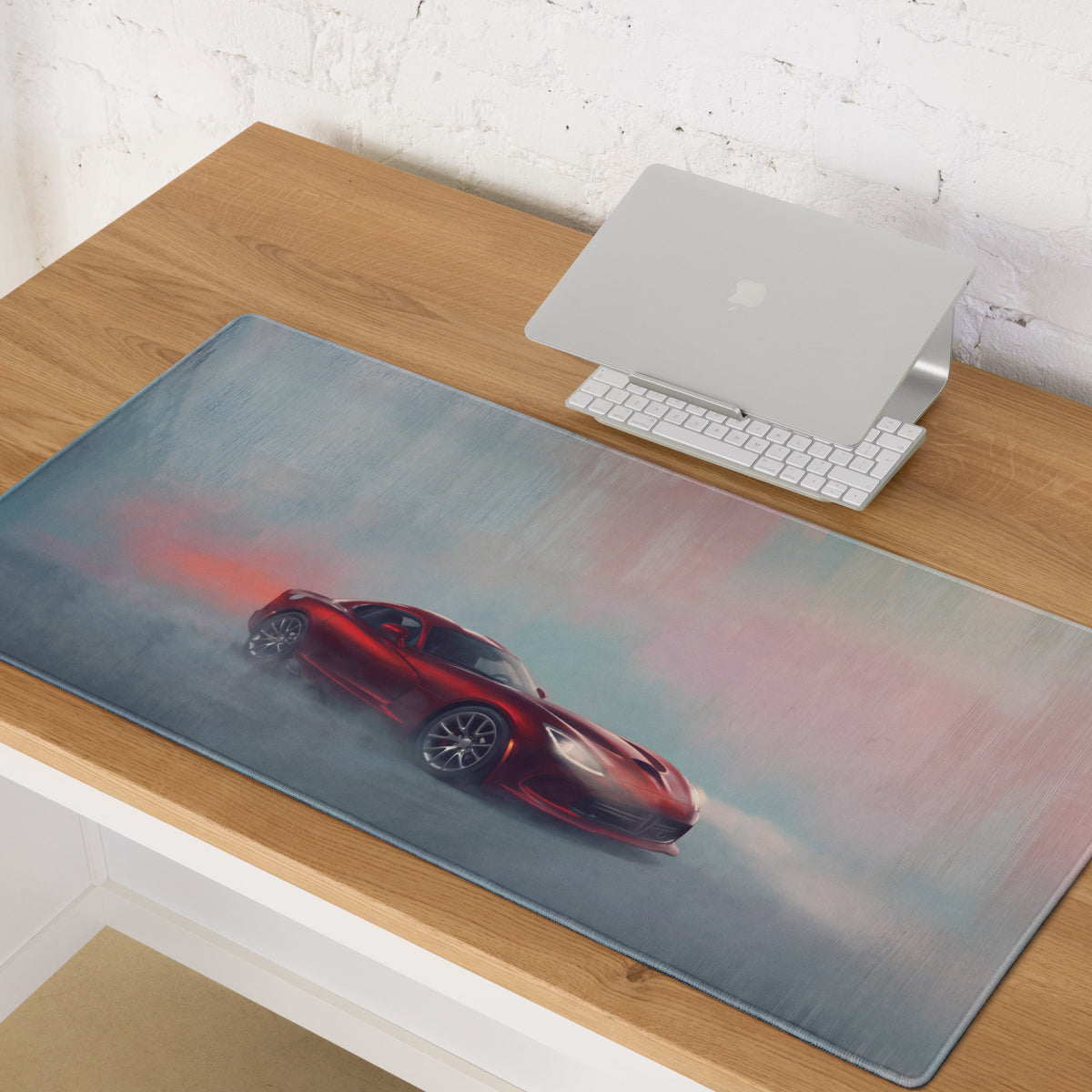 Dodge Viper Inspired Stryker Red Front Desk Mat – High-Precision XL Gaming Mousepad