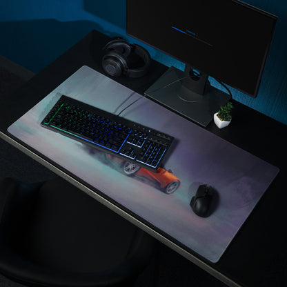Ford GT Inspired Competition Orange Rear Desk Mat – Low-Friction Cloth Setup Mousepad