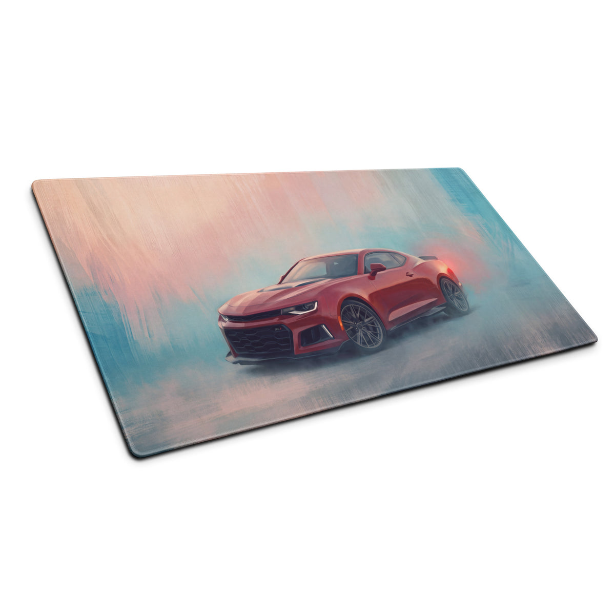 Chevrolet Camaro Inspired Crimson ZL1 Desk Mat – High-Precision XL Gaming Mousepad